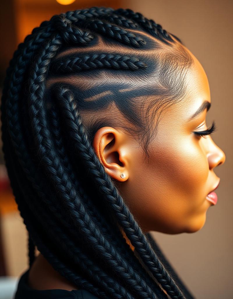 Knotless Braids hairstyle example